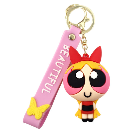 Powerpuff Girl Kids Key Chain Keyring