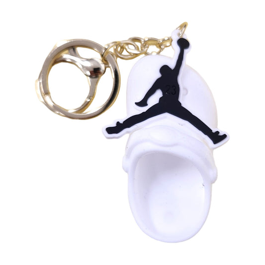 Air J White Shoe Kids Key Chain Keyring