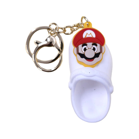 Mario White Shoe Kids Key Chain Keyring